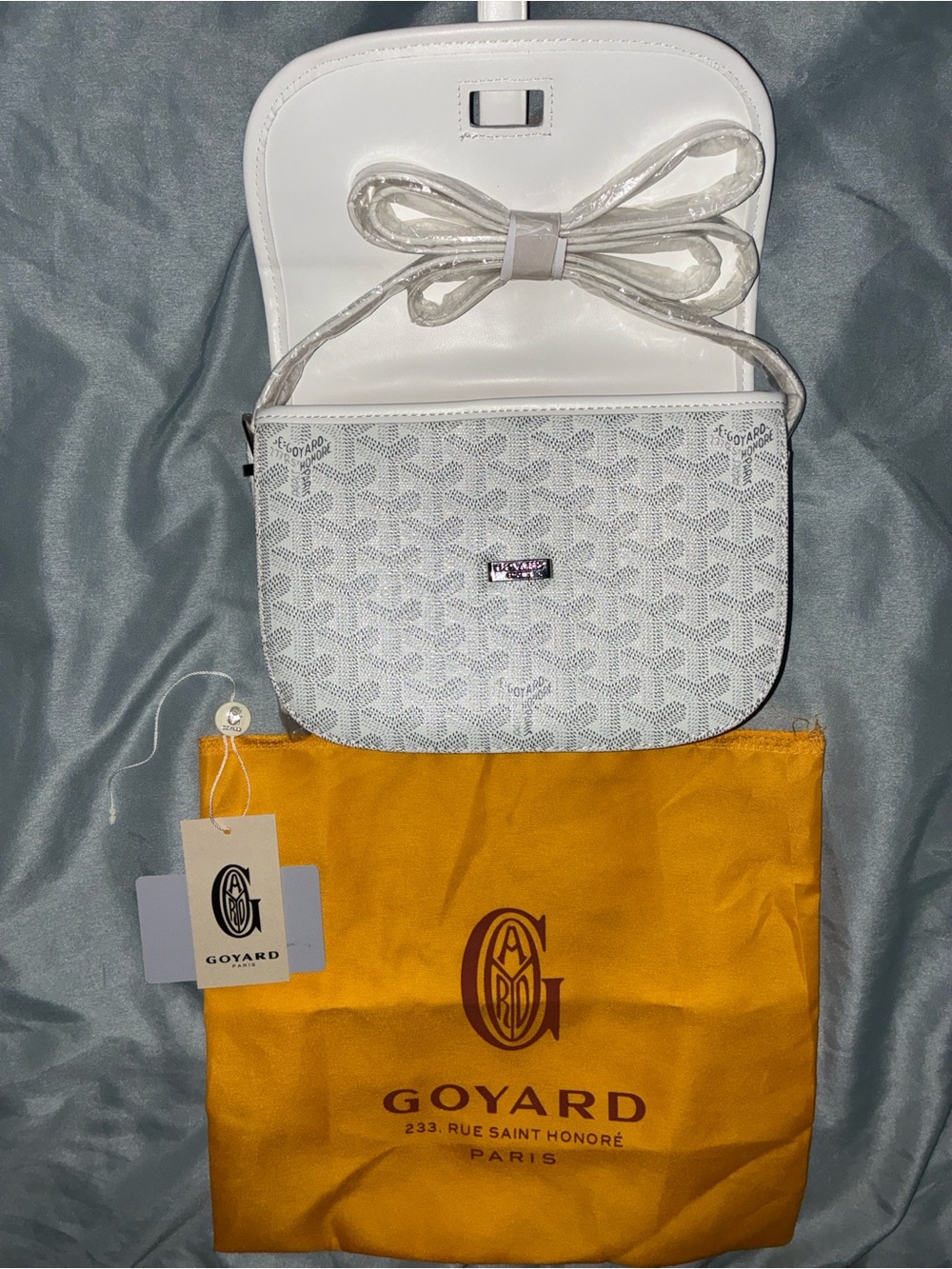 Goyard White Saint Honore Small Crossbody Bag - Picture 4 of 5